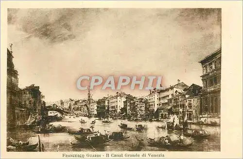 Cartes postales Francesco Guardi II Canal Grande di Venezia