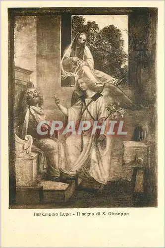 Cartes postales Bernardino Luini Il Sogno di S Giuseppe