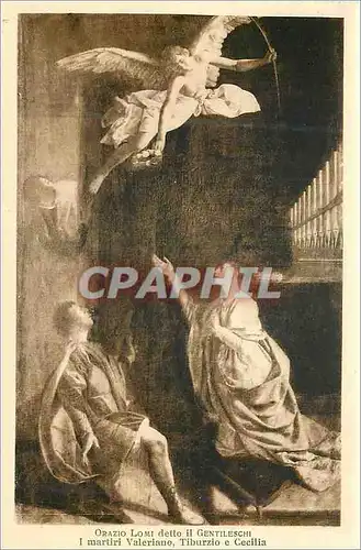 Cartes postales Orazio Lomi Detto il Gentileschi i Martiri Valeriano Tiburzio e Cecilia