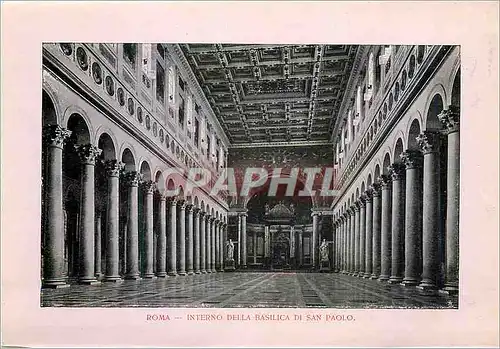 Cartes postales Roma Interno della Basilica di San Paolo