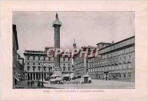 Cartes postales Roma Piazza Colonna e CoLonna Antonina