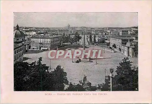 Cartes postales Roma Piazza del Popolo Vista dal Pincio