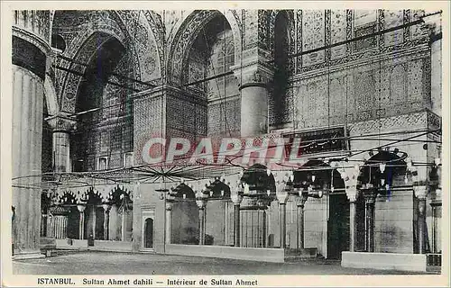 Ansichtskarte AK Istanbul Sultan dahili Interieur de Sultan Ahmet