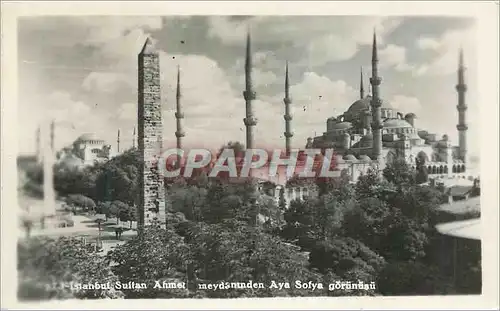 Moderne Karte Istanbul Suffan Ahmet Meydannunden Aya Sofya