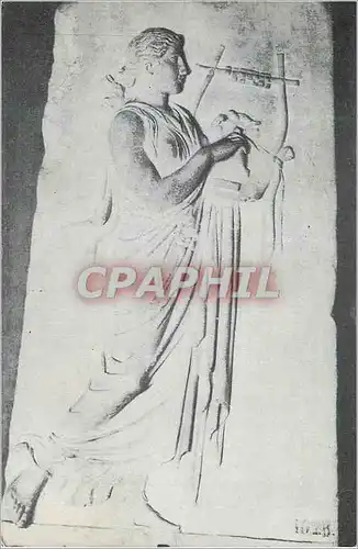 Cartes postales moderne Istanbul Arkeoloji Muzeleri Relief of a Muse Playing the Guitar