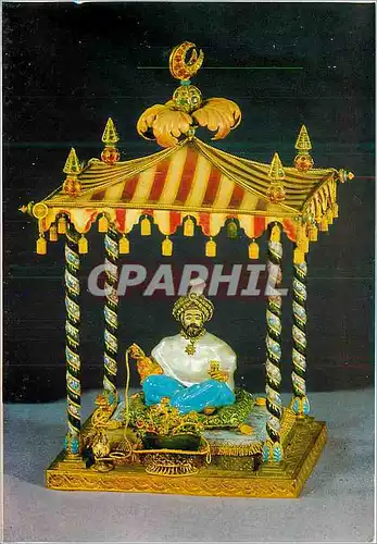 Cartes postales moderne Topkapi Sarayi Istanbul une Petite statue de Perle Massif Art Indien