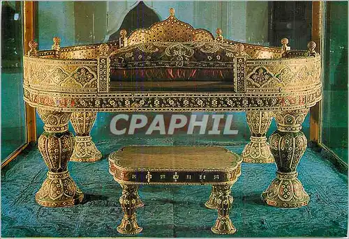 Cartes postales moderne Topkapi Sarayi Istanbul Trone offert par le Roi de Perse au Sultan Mahmut