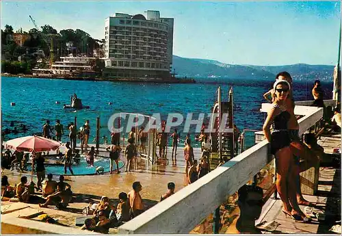 Cartes postales moderne Istanbul ve Guzellikleri la Plage de Tarabya et Hotel