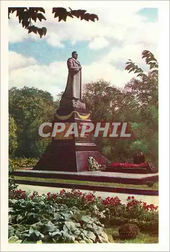 Moderne Karte URSS Kiev Capitale de la RSS d'Ukraine le Monument au General Vatoutine