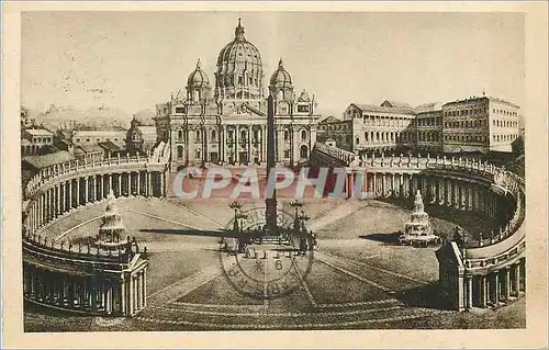 Ansichtskarte AK Roma Piazza e Basilica di S Pietro