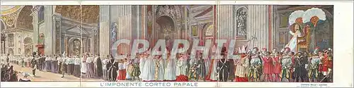 Cartes postales L'Imponente Corteo Papale Pape
