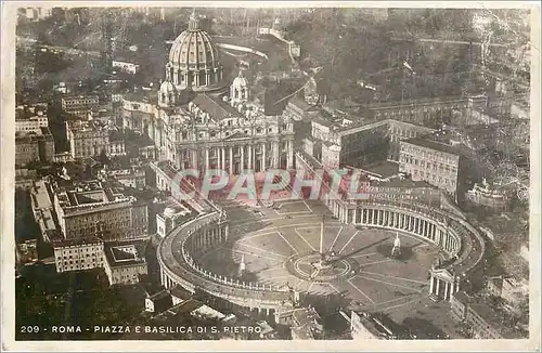 Ansichtskarte AK Roma Piazza e Basilica di S Pietro