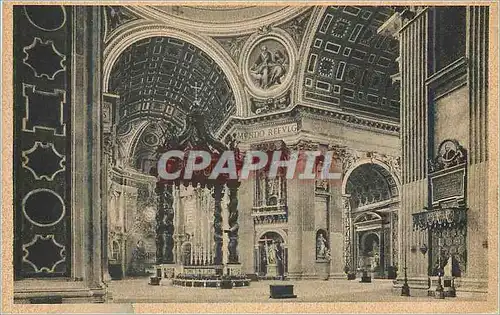 Cartes postales Roma Interieur de St Pierre Autel de la Confession