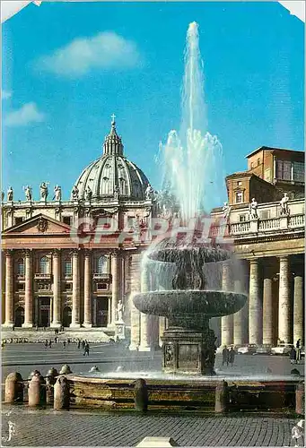 Cartes postales Roma Place St Pierre Fontaine du Maderno