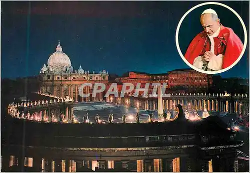 Cartes postales moderne Citta del Vaticano Place et Basilique de St Pierre