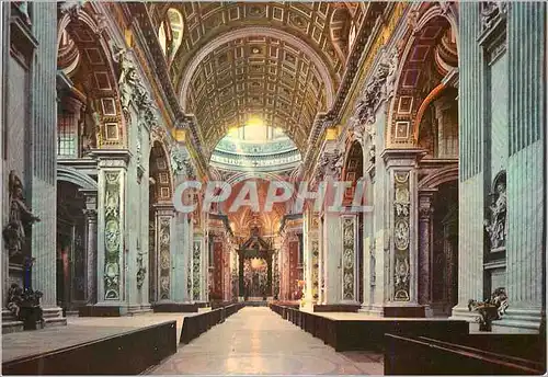 Moderne Karte Cite du Vatican Basilique de S Pierre Interieur