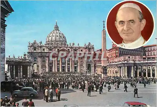 Moderne Karte Citta del Vaticano Place et Basilique de St Pierre