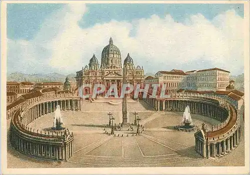 Cartes postales moderne Citta del Vaticano Place Saint Pierre et la Basilique