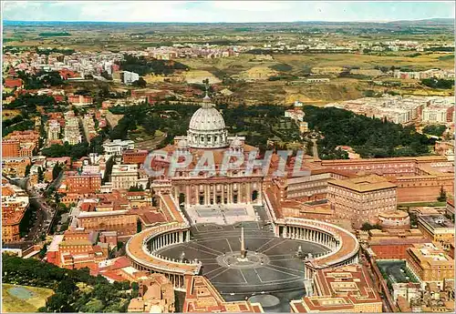 Moderne Karte Cite du Vatican vue Aerienne