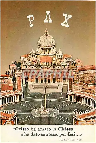 Cartes postales moderne PAX Cristo ha Amato la Chiesa e ha Dato se Stesso per Lei