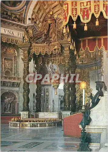 Cartes postales moderne Citta del Vaticano Basilique de St Pierre Baldacchino (Bernini)