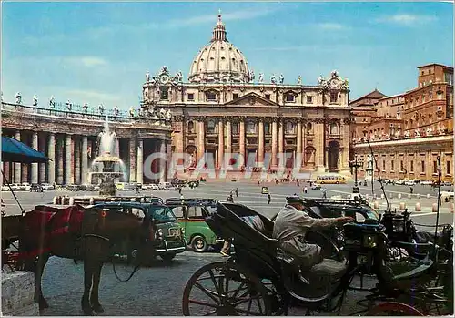 Cartes postales moderne Citta del Vaticano Place et Basilique de St Pierre