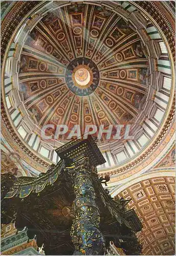 Cartes postales moderne Roma Basilique de St Pierre Interieur de la Coupole