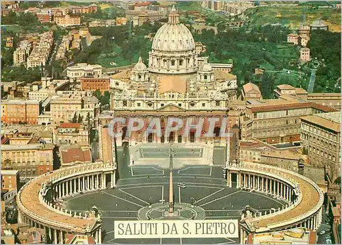 Moderne Karte Citta del Vaticano Place et Basilique de St Pierre