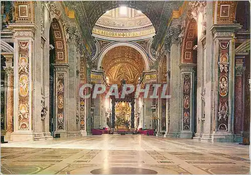 Moderne Karte Citta del Vaticano Interieur de la Basilique de St Pierre