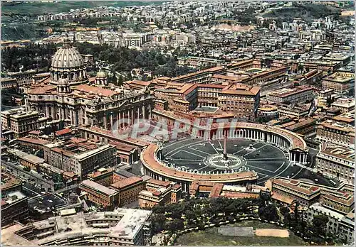 Moderne Karte Citta del Vaticano vue Aerienne