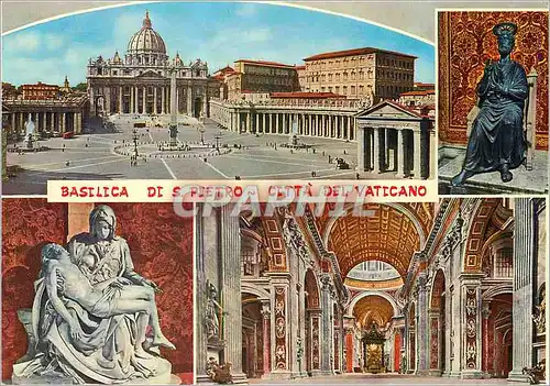 Cartes postales moderne Ville du Vatican Basilique de St Pierre Militaria