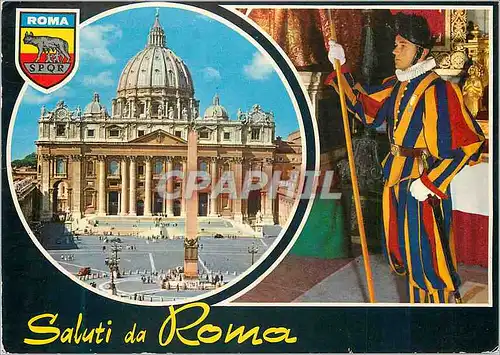 Cartes postales moderne Saluti da Roma Militaria