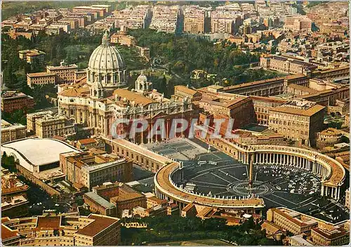 Moderne Karte Citta del Vaticano Place et Basilique de St Pierre