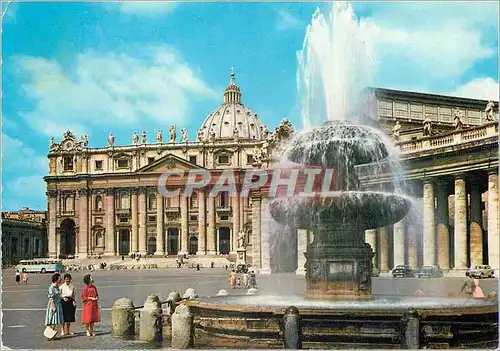 Cartes postales moderne Citta Del Vaticano la Place St Pierre et la Fontaine de Bernini
