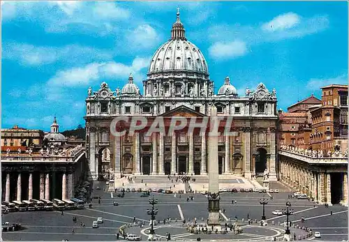 Moderne Karte Citta Del Vaticano Place et Basilique de St Pierre