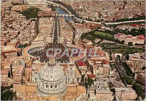 Cartes postales moderne Citta Del Vaticano vue Aerienne de la Basilique de St Pierre