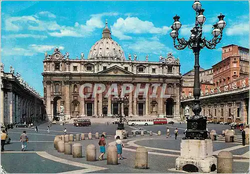 Cartes postales moderne Citta Del Vaticano Place et Basilique de St Pierre