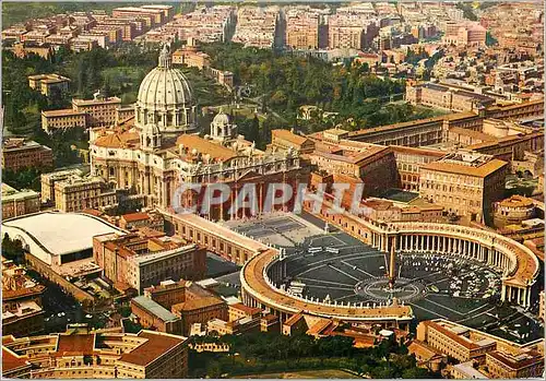 Cartes postales moderne Citta Del Vaticano Place et Basilique de St Pierre