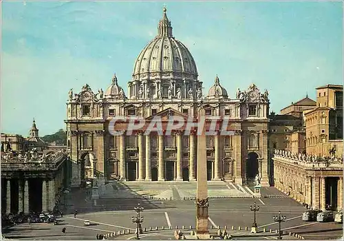 Cartes postales moderne Citta Del Vaticano Place et Basilique de St Pierre