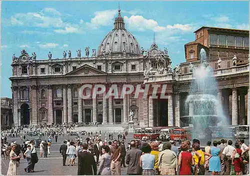 Cartes postales moderne Citta Del Vaticano Place et Basilique de St Pierre