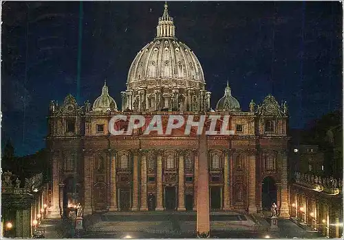 Moderne Karte Citta Del Vaticano Basilique de St Pierre la Nuit