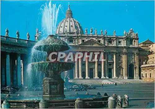 Cartes postales moderne Citta Del Vaticano Place et Basilique de St Pierre