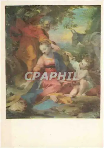 Cartes postales moderne Pinacoteca Vaticana Federigo Barocci Repos pendant la Fuite en Egypte Stato della Citta Del Vati
