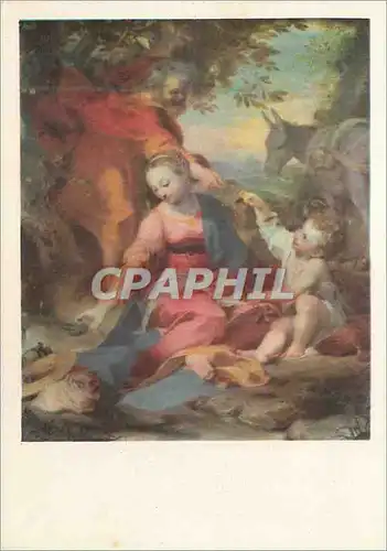 Cartes postales moderne Pinacoteca Vaticana Federigo Barocci Repos pendant la Fuite en Egypte  Stato della Citta del Vat