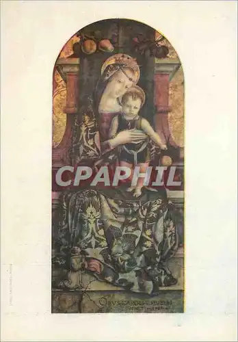 Moderne Karte Pinacoteca Vaticana Carlo Crivollli la Vierge et l'Enfant Stato della Citta del Vaticano Musei e