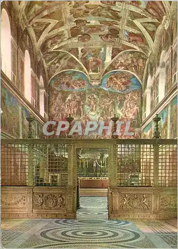 Cartes postales moderne Roma Vaticano Interno Cappella Sistina