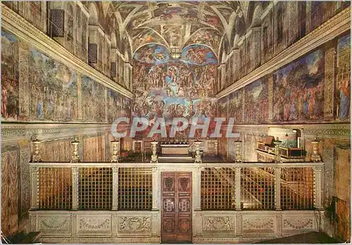 Moderne Karte Citta del Vaticano la Chapelle Sixtine