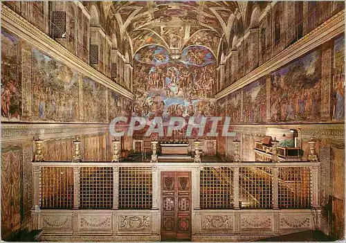 Cartes postales moderne Citta del Vaticano la Chapelle Sixtine (Michel Ange)