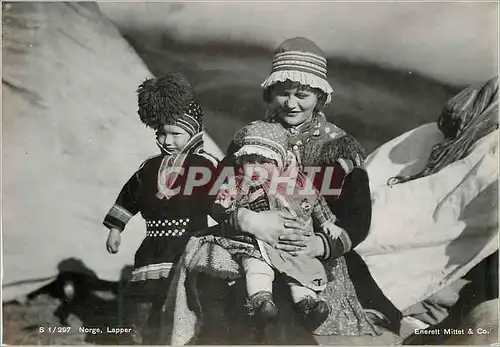 Cartes postales moderne Norge Lapper Folklore