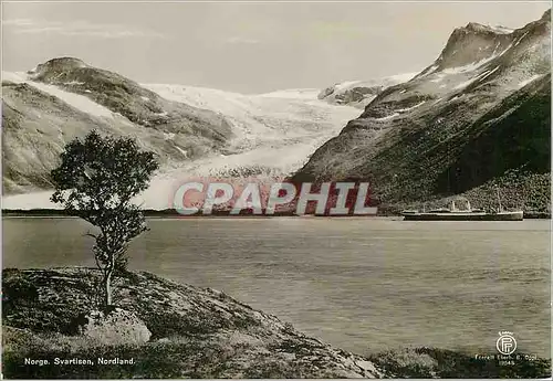 Cartes postales moderne Norge Svartisen Nordland Bateau